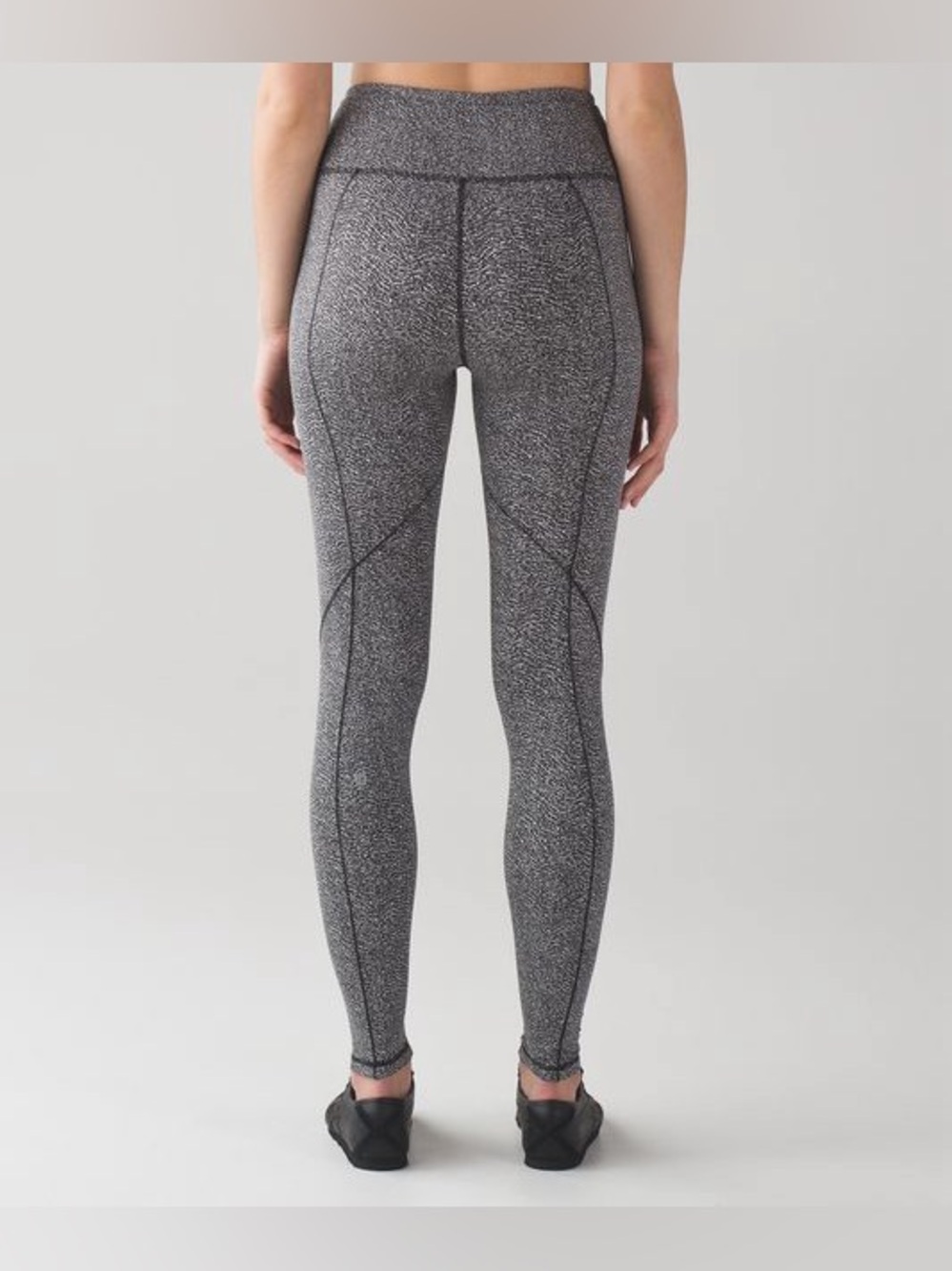 Lululemon Run It Out tight leggings ripple jacquard black grey gym